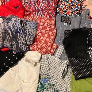 5 lb Reseller Lot Summer T-Shirts Tank Tops Assorted Sizes And Brands